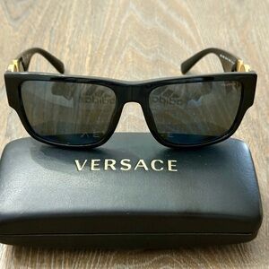 Versace Black and Gold Sunglasses